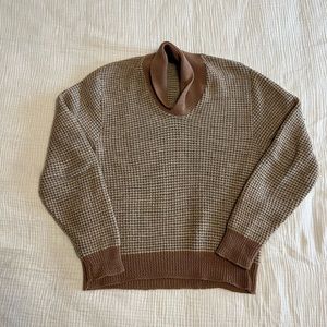 Pendleton Vintage Wool Shawl Collar Sweater 100% Pure Virgin Wool Made in U.S.A.
